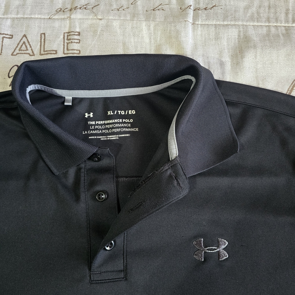 Under Armour Men's Black Performance Polo